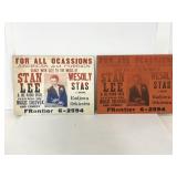 Pair of Stan lee radio orchestra concert posters