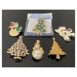 Holiday brooch pin collection