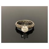 Thailand marked 925 sterling solitaire ring