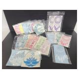 Lot of hippie inspired decal stickers