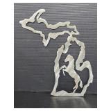Metal Michigan horse wall hanging decor