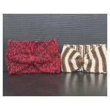 Two crochet bow headbands