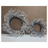 Two acrylic beaded wreaths