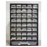 Plastic 41 drawer hardware box
