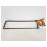 Wood handle hand saw