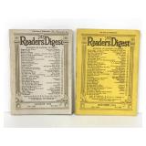 Pair of vintage readers digest issues 1938