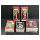 Five Hallmark Keepsake ornaments
