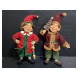 Pair of darling elves figures