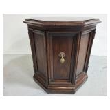 Henredon Dark wood end table with storage