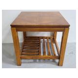 Wood MCM style end table