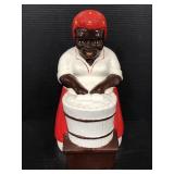 Vintage ceramic wash tub laundry lady cookie jar