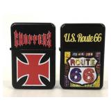 Choppers and US Route 66 lighters