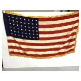 Glory Gloss 48 star American Flag w/ fringe border