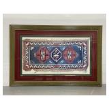 Large framed Native American art print