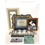 Lot of assorted wall hanging art