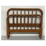 Vintage spindle wood twin bed frame