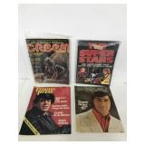 4 vintage 70s music magazines w/stars