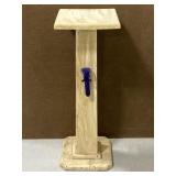 Vintage chippy painted wood plant stand