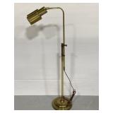 Vintage adjustable brass floor lamp