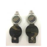 Pair of Hanslin camouflage clocks military style