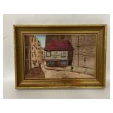 Small antique framed original painting