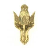 Vintage brass swan paper/letter holder clip