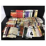 Collection of vintage empty matchbook covers