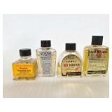 Vintage film liquids in small glass bottles