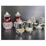 Small vintage Souvenir shakers trio