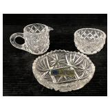 Bleikristall lead crystal cut glass trio