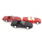 Trio of AMT ERTL model corvettes