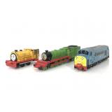 Trio of 80-90s Thomas the tank toy trains