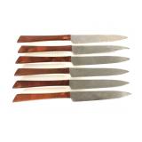 Six Kaylan stainless matching knives