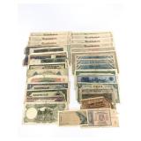 Lot of vintage foreign currency