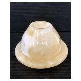 Vintage Alabaster carved stone fairy tea light