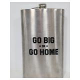 Go Big or Go Home giant stainless steel flask