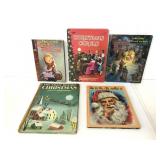 Lot 5 vintage Christmas kids books