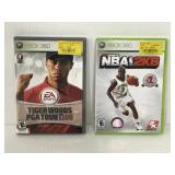 Xbox360 NBA 2k8 & tiger woods pga 06