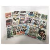 Vintage football trading cards