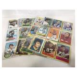 Vintage football trading cards