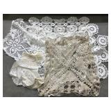 Vintage crocheted doilies