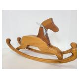 Wood rocking horse