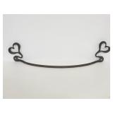 Metal heart shaped handle bar