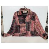 Colorful Keren Hart button up jacket size M