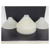 Six glass lamp shades