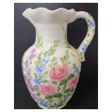 English gardens ceramic floral pitcher