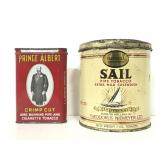 Pair of vintage tobacco tins