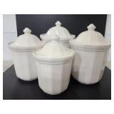 Set of 4 Pfaltzgraff kitchen canisters