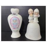 Precious Moments bell and vase
