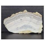 Amethyst lace agate slice